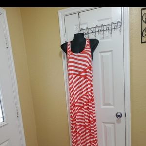 Timing/Striped Maxi Dress
